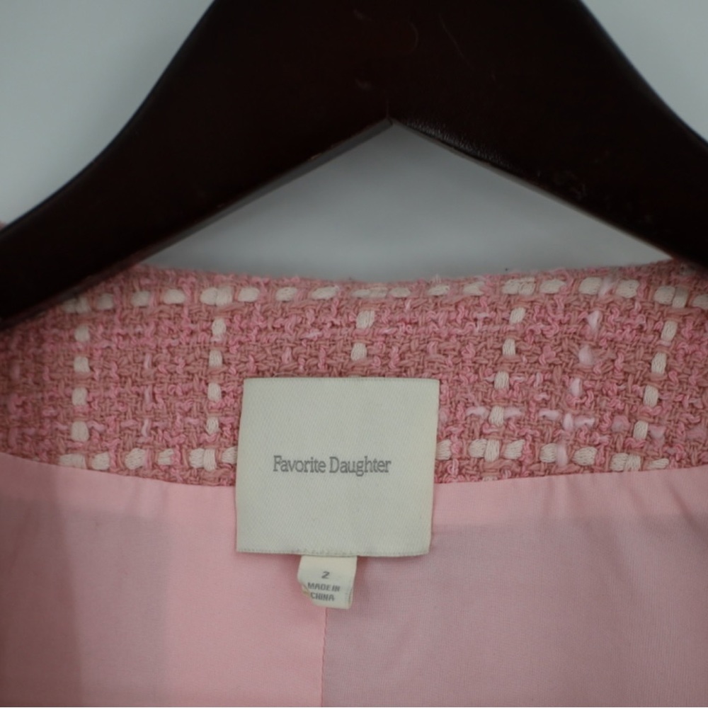 Favorite Daughter Tweed Plaid Button Midi Dress Old Money Quiet Luxury Sz 2 - Picture 7 of 8